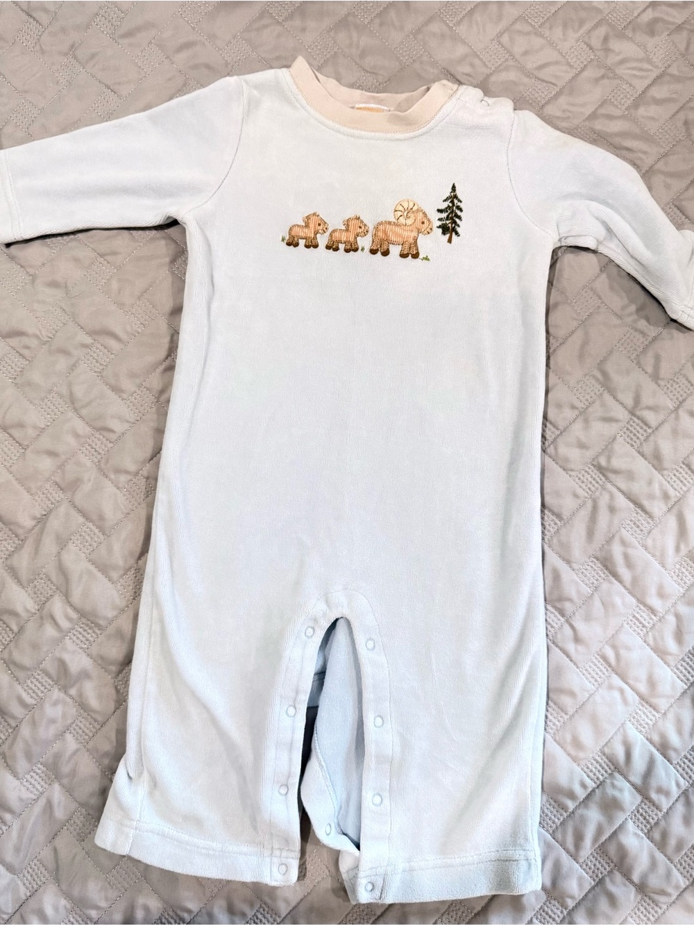 Classic Gymboree Wooly Pals collection 6-12 mo one piece soft velour feel 2007